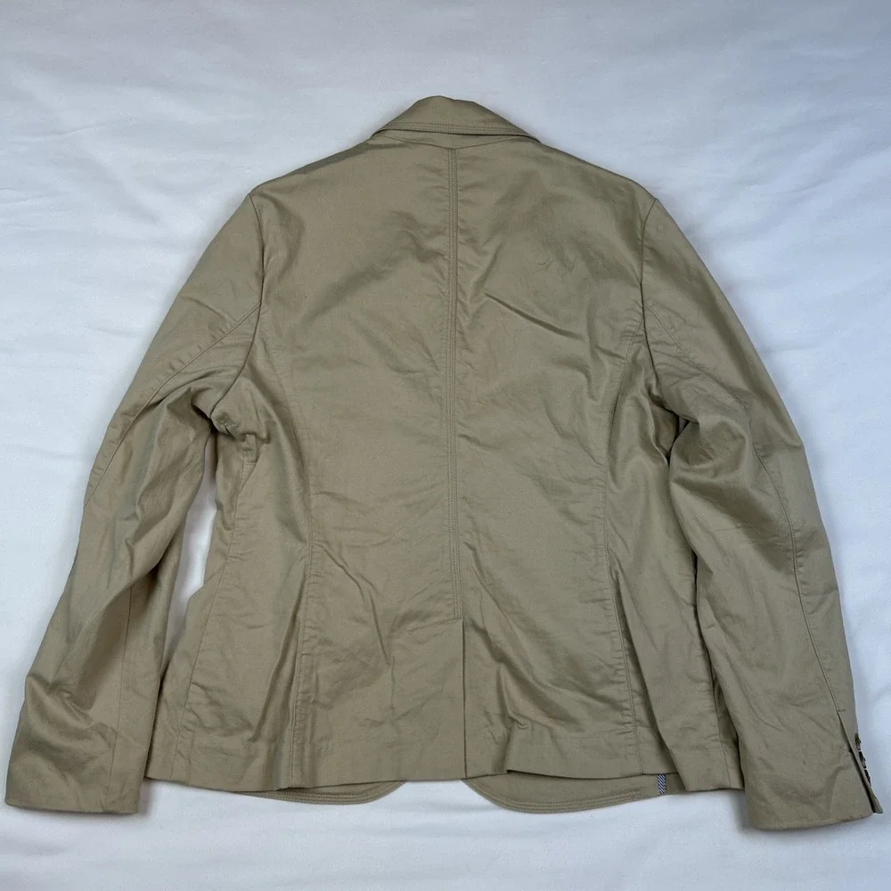 LL Bean Blazer Field Jacket Men's Large Sage Cotton Safari Unstructured Hunting